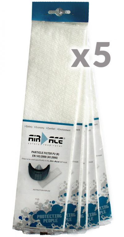 AIR-ACE FILTRY WYMIENNE KLASY P2R komplet 5 szt. (17.90 netto za szt.)